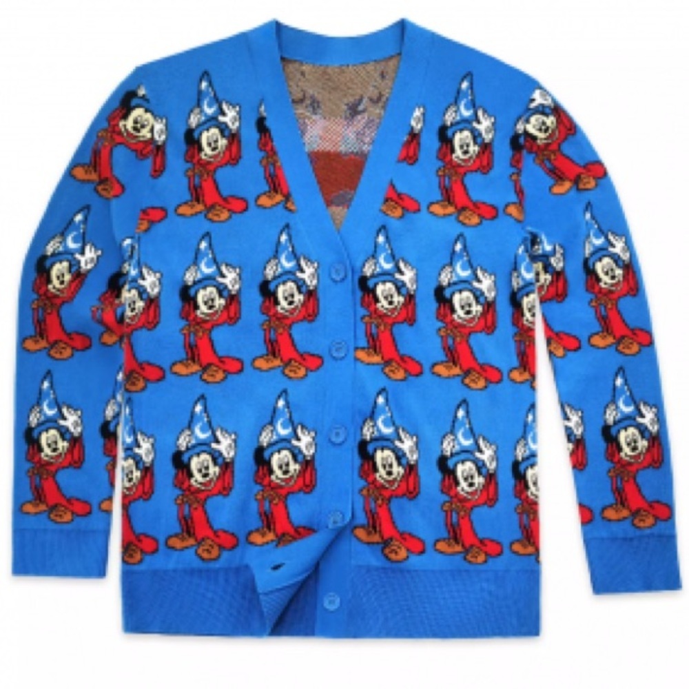 RARE Limited Edition Disney Sorcerer Mickey Mouse 80th Anniversary Cardigan XL